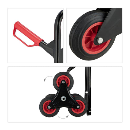 Bag truck stair climber black
