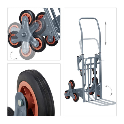 Bag truck stair climber gray