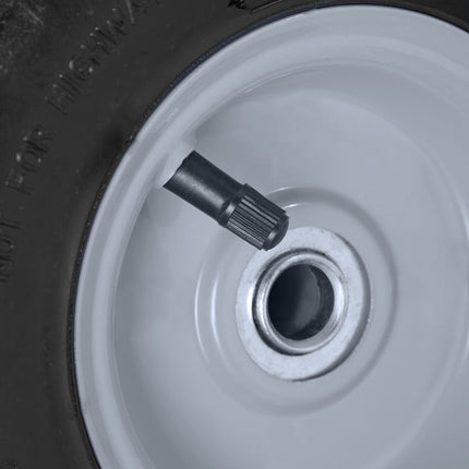 Bag truck wheel set with 2 steel rims
