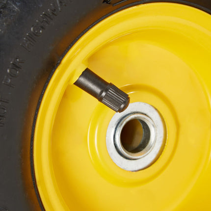 Bag truck wheel set with 2 steel rims