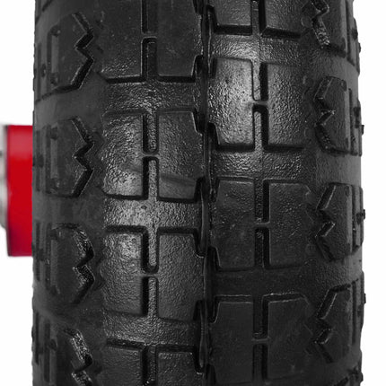 Bag truck wheel set with 4 steel rims