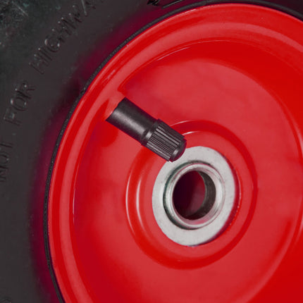 Bag truck wheel set with 4 steel rims