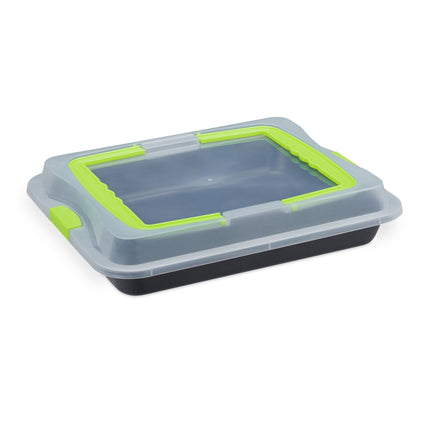 Baking tray with lid, 3-in-1