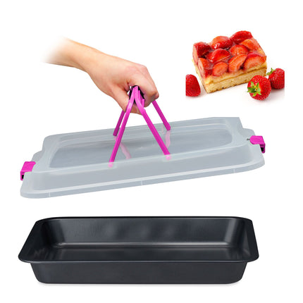Baking tray with lid