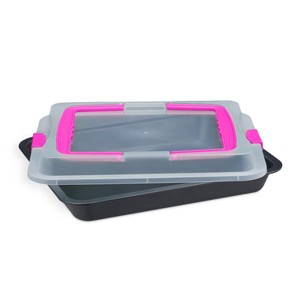 Baking tray with lid