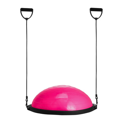 Balance Ball Trainer 26 Inch, Bands and Pump, Pink