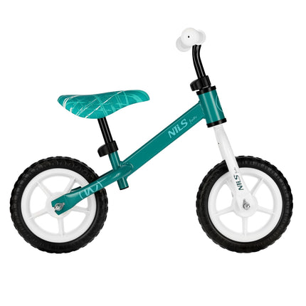 Balance Bike, Green Wheels, 10-Inch