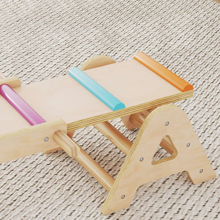 Balance Board & Seesaw for Kids, Wooden, 133 x 38 x 24 cm