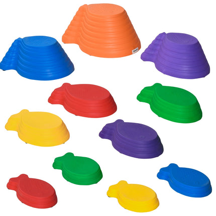 Balance Stepping Stones, Pack of 11 - Indoor/Outdoor Use