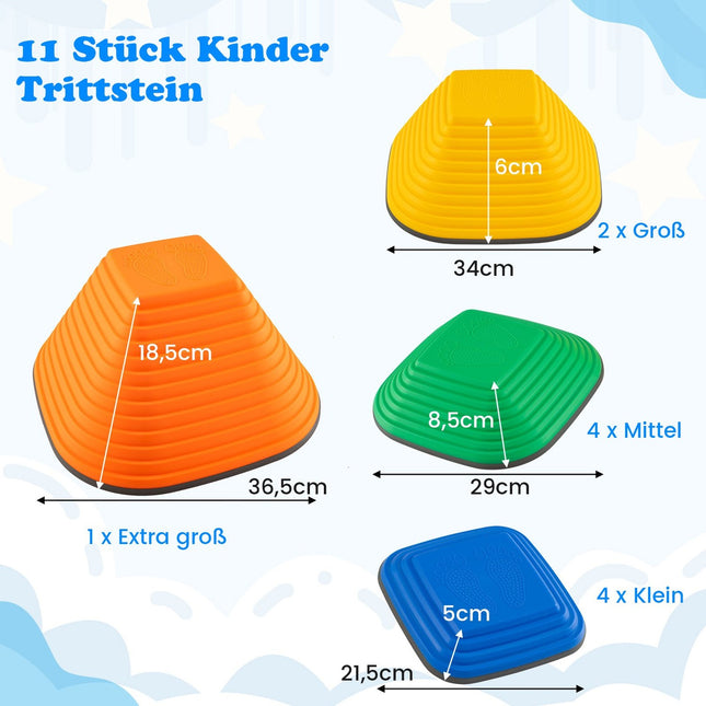 Balance Stones for Kids – Non-Slip, Indoor & Outdoor Play