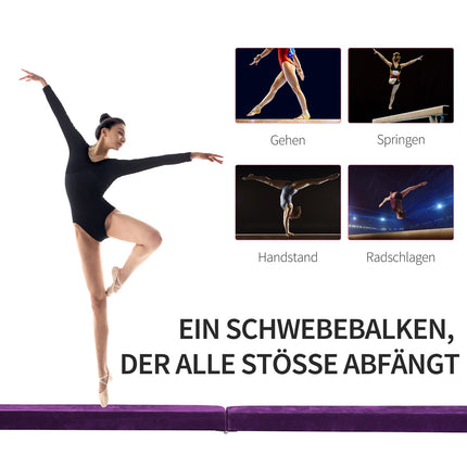 210 cm Foldable balance beam for gymnastics & training