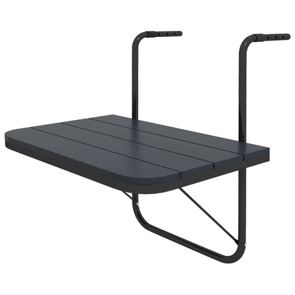 Adjustable aluminum balcony table, foldable, 25 Kg Capacity