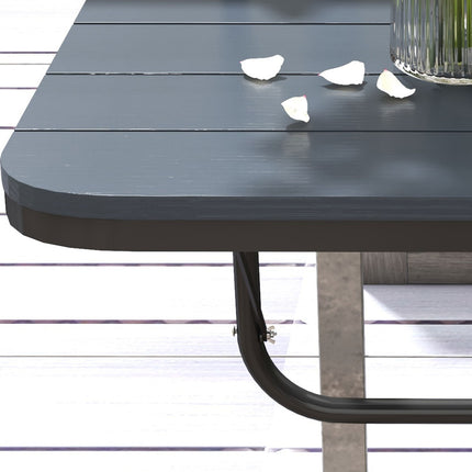 Adjustable aluminum balcony table, foldable, 25 Kg Capacity