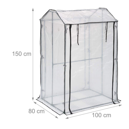 Balcony greenhouse with 4 shelves