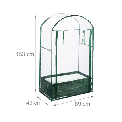 Balcony greenhouse with planting bag