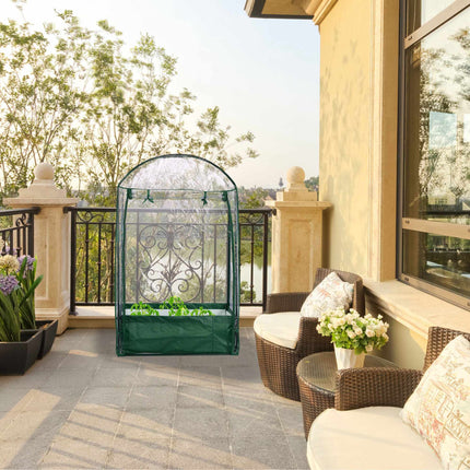 Balcony greenhouse with planting bag