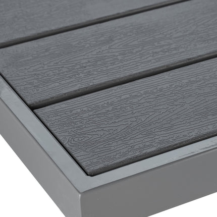 Balcony table in wooden look