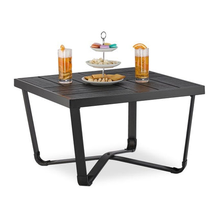 Balcony table in wooden look