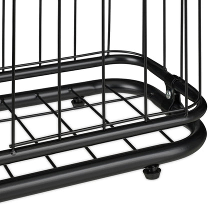 Ball Rack with 6 Shelves and Storage Basket
