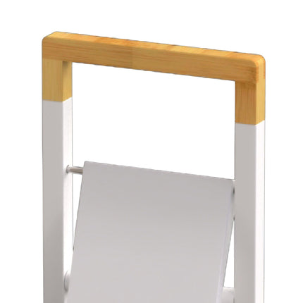 Bamboo Bathroom Set with Toilet Paper Holder & Brush