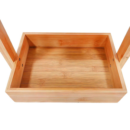 Bamboo Bathroom Shelf, 3-Tier Freestanding Storage