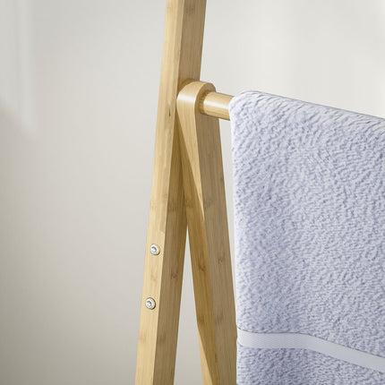 Bamboo Bathroom Shelf with 3 Tiers and Towel Holders