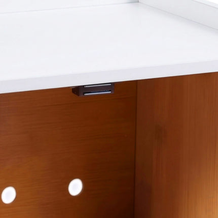 Bamboo Bread Bin With Cutting Board, Large Window