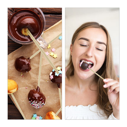 Bamboo Cake Pop Sticks, 250 Pack
