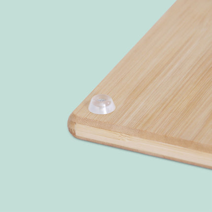 Bamboo Cutting Board with Juice Groove, Non-Slip Feet