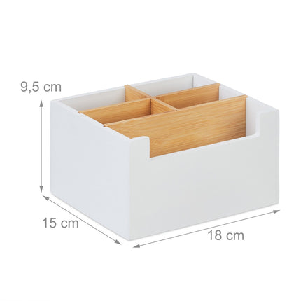 Bamboo Desk Organiser with 5 Slots