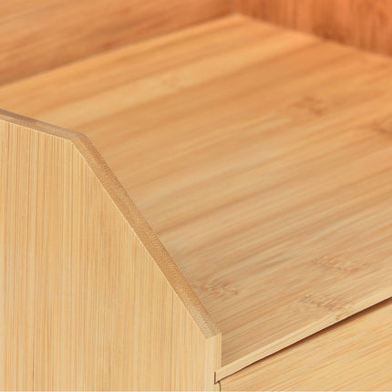 Bamboo Desk Organiser with Drawers