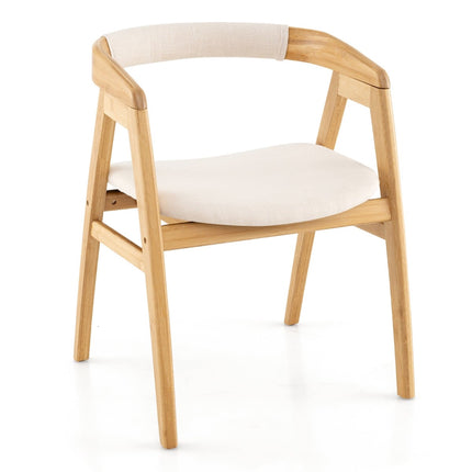 Bamboo Dining Chair with Cushion – Natural, Ergonomic