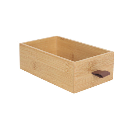 Bamboo Drawer Box Organizer with 3 Drawers