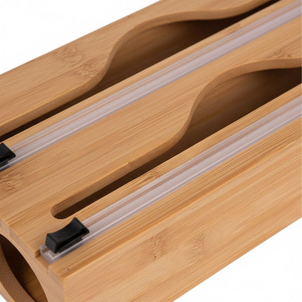 Bamboo Foil & Cling Film Dispenser with Cutter