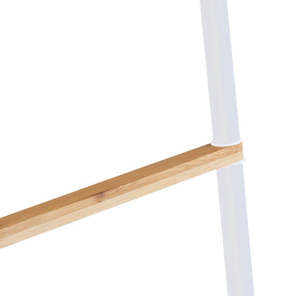 Bamboo Iron Towel Ladder – 5 Rungs, Versatile Use