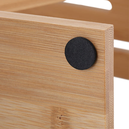 Bamboo Knife & Scissors Block – Space-Saving Organizer