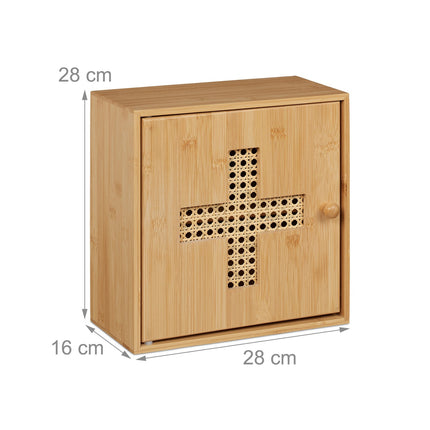 Bamboo Medicine Cabinet with 2 Compartments