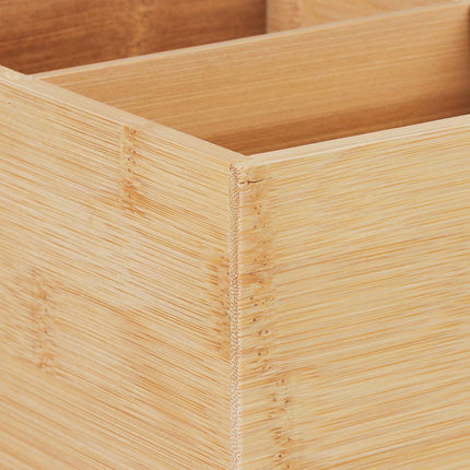 Bamboo Organizer Box with 3 Compartments