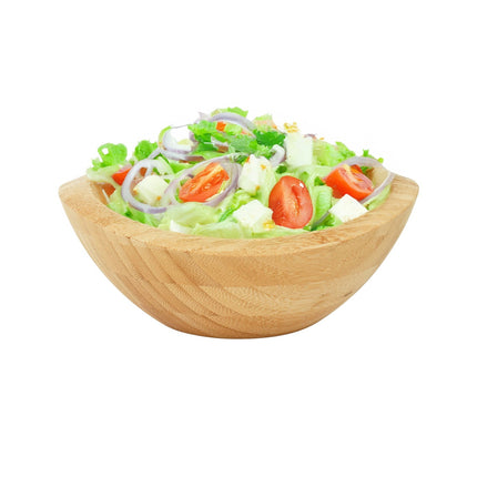 Bamboo Oval Salad Bowl – Natural, Easy to Clean