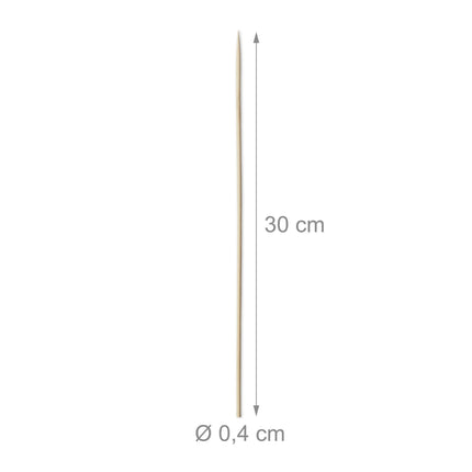 Bamboo Skewers, 500 Pack, Pointed, Eco-Friendly