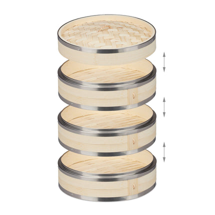Bamboo Steamer 3 Tier