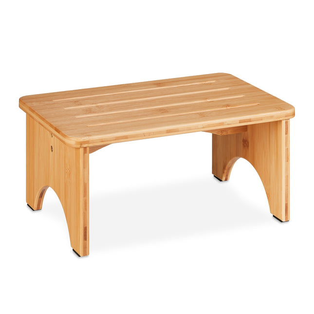Bamboo Step Stool – Small, Moisture-Resistant