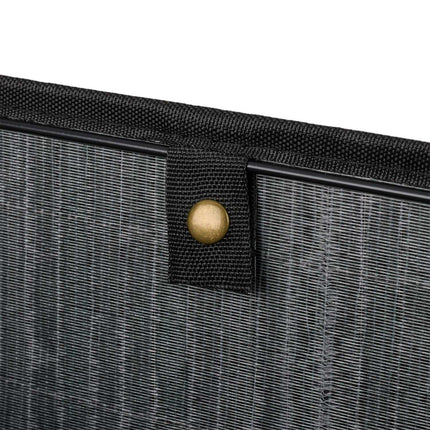 Bamboo Storage Baskets with Fabric Lining, Set of 3