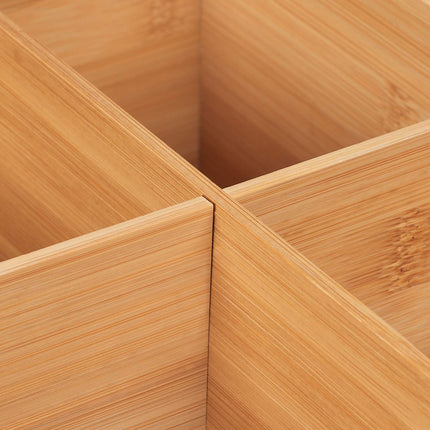 Bamboo Storage Box 4 Compartments