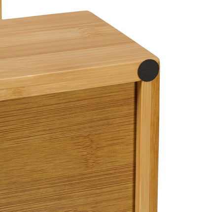 Bamboo Storage Shelf – 3-Tier, Rattan Design