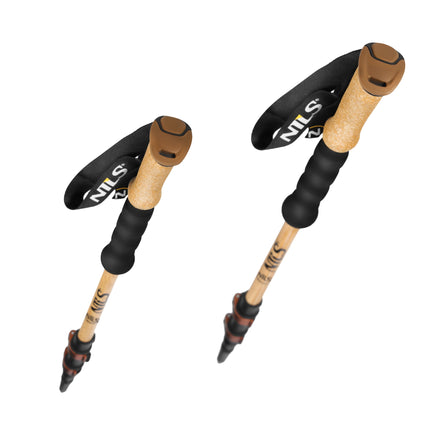 Bamboo Trekking Poles – Lightweight, Adjustable, Pair