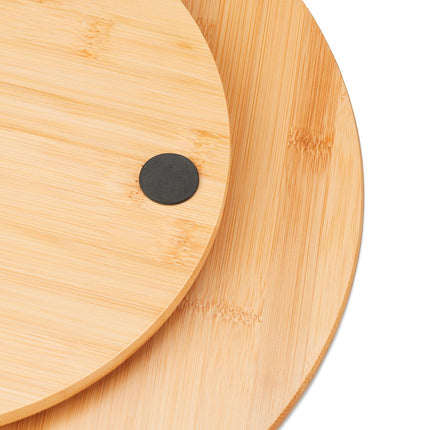 Bamboo Turntable – 360° Rotating Serving Tray