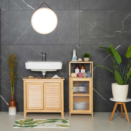 Bamboo bathroom cabinet