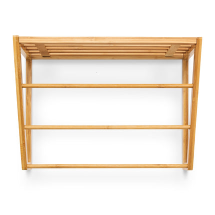Bamboo bathroom shelf