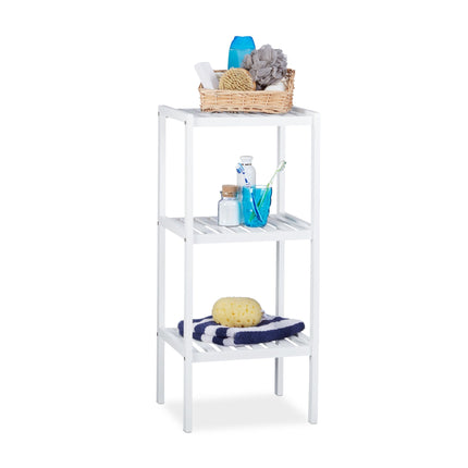 Bamboo bathroom shelf with 3 shelves